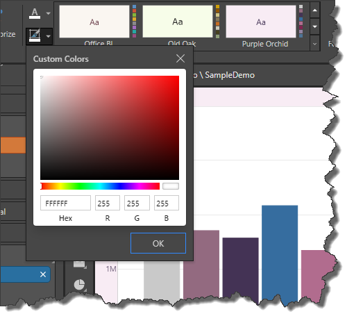 Report Background Color
