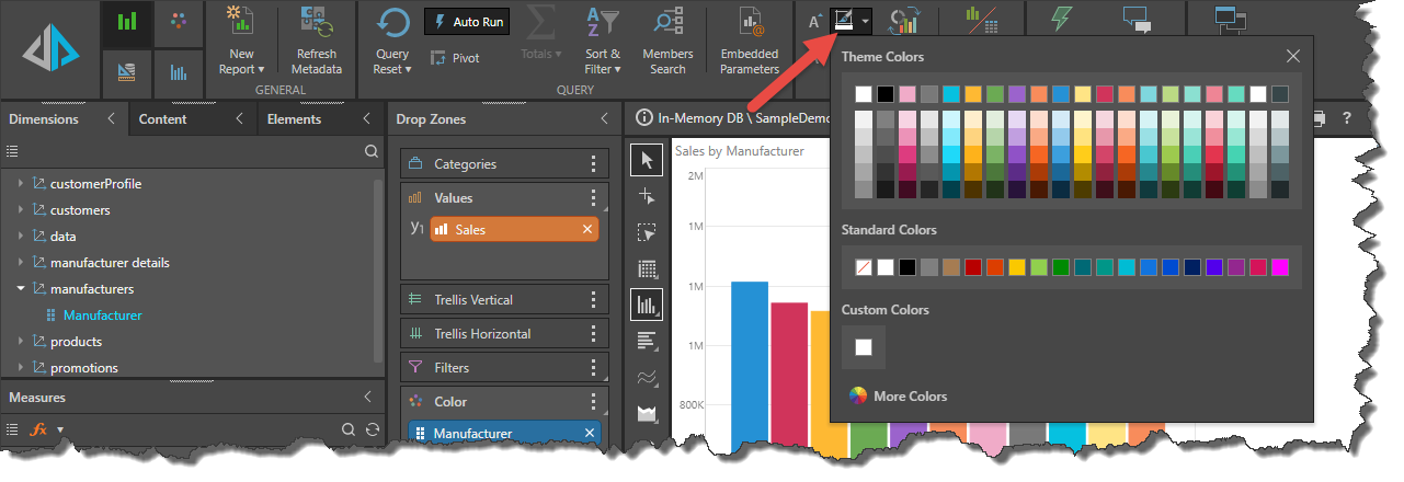Report Background Color