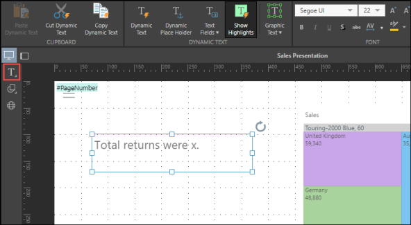 Add Dynamic Text