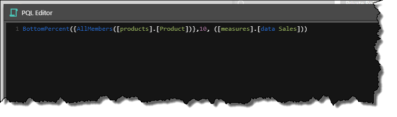 PQL Editor