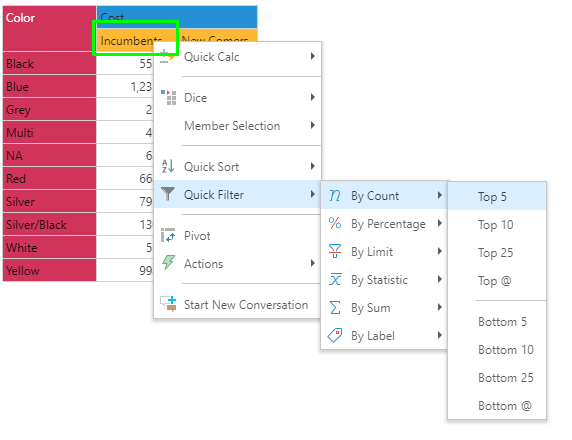 Quick Filter Tooltips Quick Filter