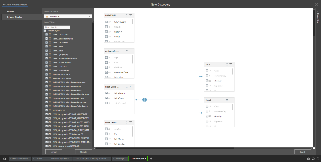 Direct Model on a Database