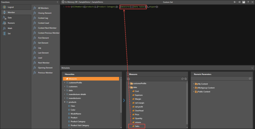List in Script Mode
