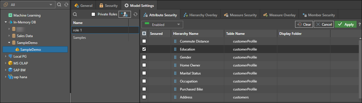 Data Manager Panel Data Model Management